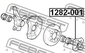 Ступица колеса 1282001 Febest