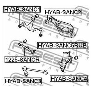 Сайлентблок цапфы hyabsanc5rub Febest
