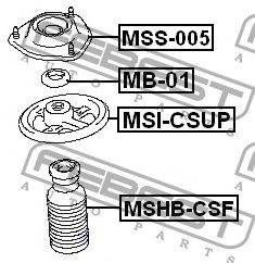 Пыльник переднего амортизатора MITSUBISHI COLT MSHBCSF Febest