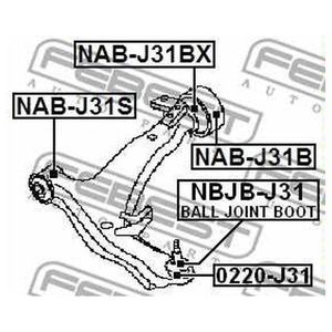 Сайлентблок NAB-J31S NABJ31S Febest
