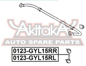 Стойка заднего стабилизатора правая для Lexus RX 350 2016> 0123GYL15RR Akitaka