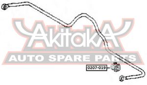 Втулка (сайлентблок) заднего стабилизатора для Nissan Patrol (Y60) 1987-1997 0207019 Akitaka