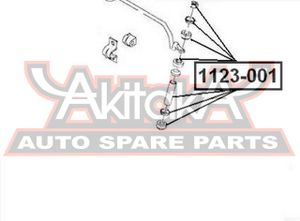 Стойка переднего стабилизатора для Chevrolet Lanos 2004-2010 1123001 Akitaka