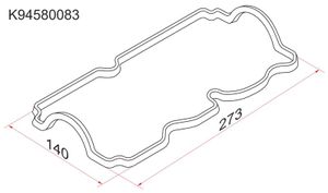 Прокладка клапанной крышки K94580083 k94580083 Sat