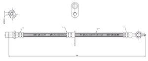 Шланг,тормозной,F/R st9094702792 Sat