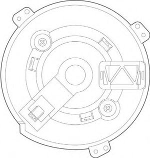 Вентилятор салона 069412521010 Magneti Marelli