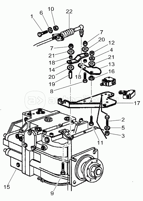 Multifunction Lever For Hydrostatic Transmission