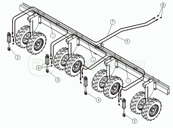 REAR STRUT HYDRAULICS - 7.6X15 (OPTIONAL)