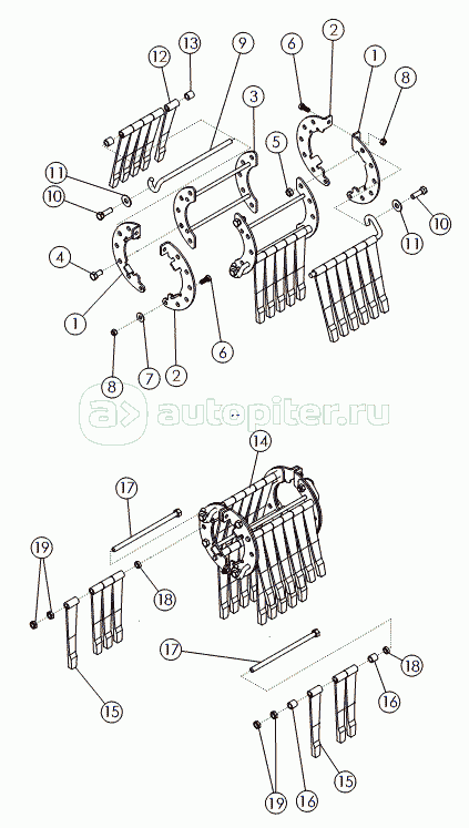 RUBBER FLAILS ON №1 DRUM REVERSE 22" SPACING
