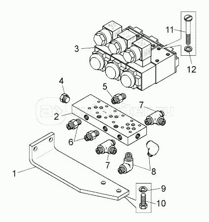 Гидрораспределитель управления (7823-4617200);Control hydraulic distributor