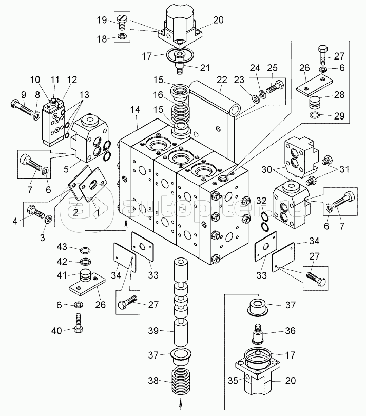 Гидрораспределитель (78231-4617010);Hydraulic distributor