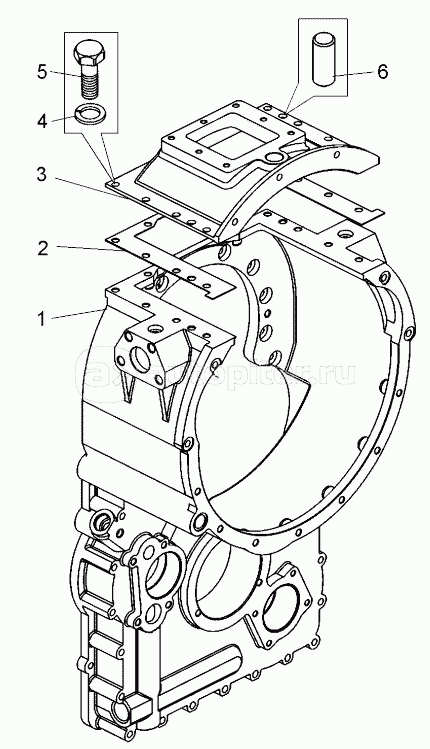 Картер гидротрансформатора (7822-1709021);Casing torque converterа