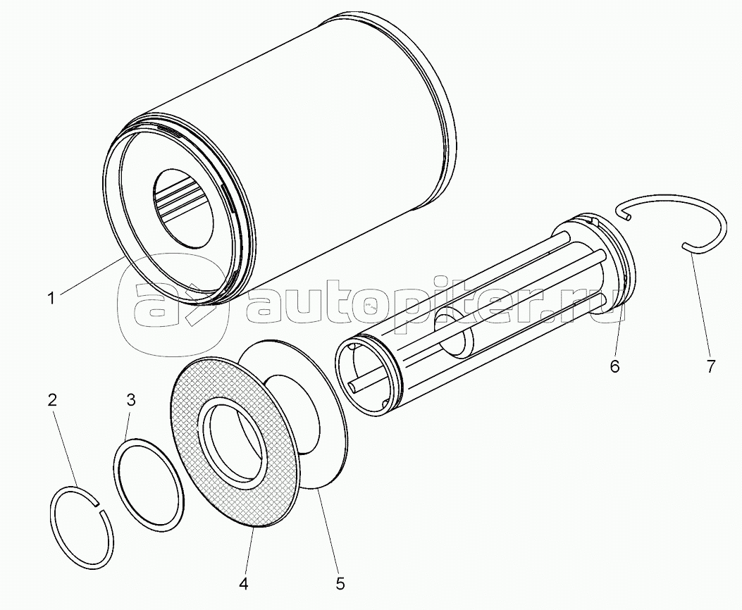 Элемент фильтрующий маслозаборника (7548-1704360-10);Filtering element of oil intake