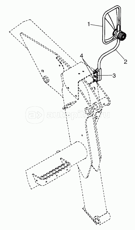 SPECIAL PARTS FOR ITALY - MIRROR, REAR VIEW
