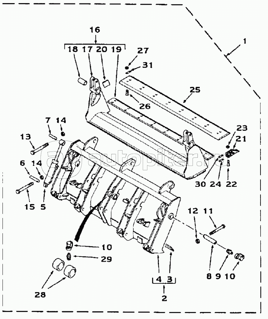 LOADER BUCKET, 7 IN 1, 595SLE DBK0009001- 595LSP DBK0010001-, VERSION 2