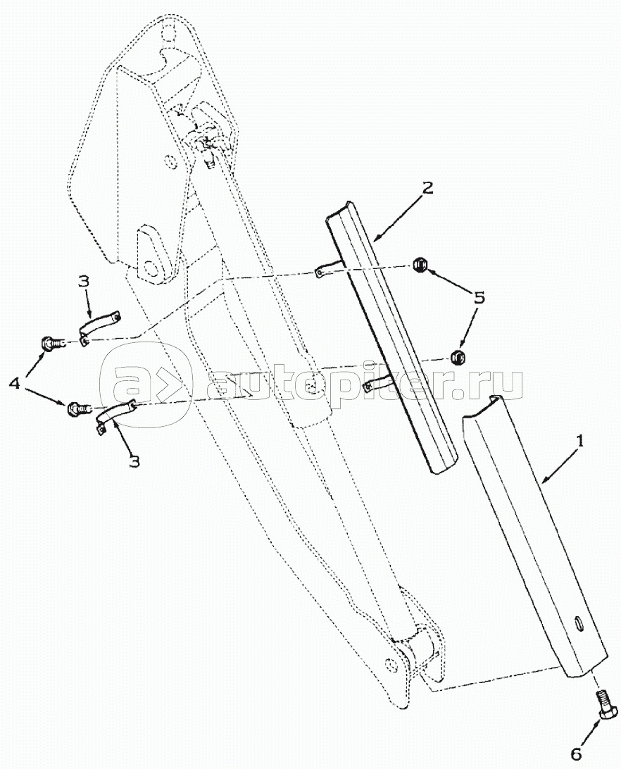 STABILIZER CYLINDER PROTECTION, 595SLE DBK0009001- 595LSP DBK0010001-, AX