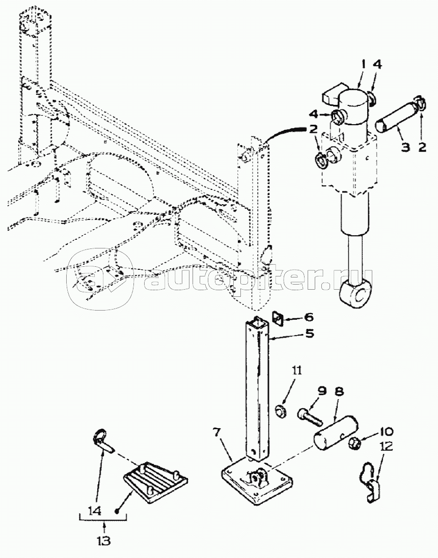 STABILIZER, 595SLE DBK0009001- 595LSP DBK0010001-, SIDESHIFT VERSION