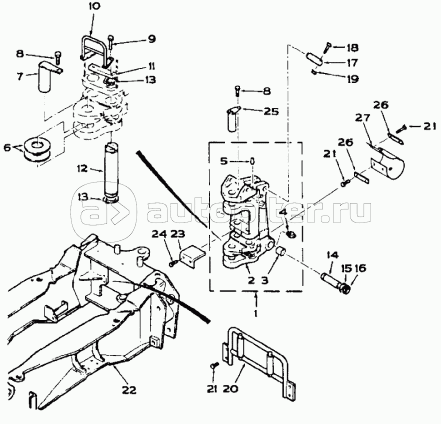 BOOM SWING TOWER, 595SLE DBK0009001- 595LSP DBK0010001-, AXIAL VERSION