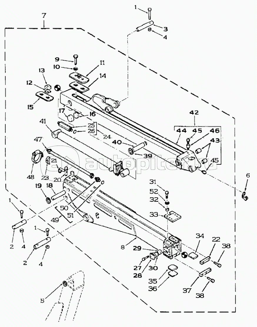 TELESCOPIC BACKHOE DIPPER, 595SLE DBK0009001- 595LSP DBK0010001-
