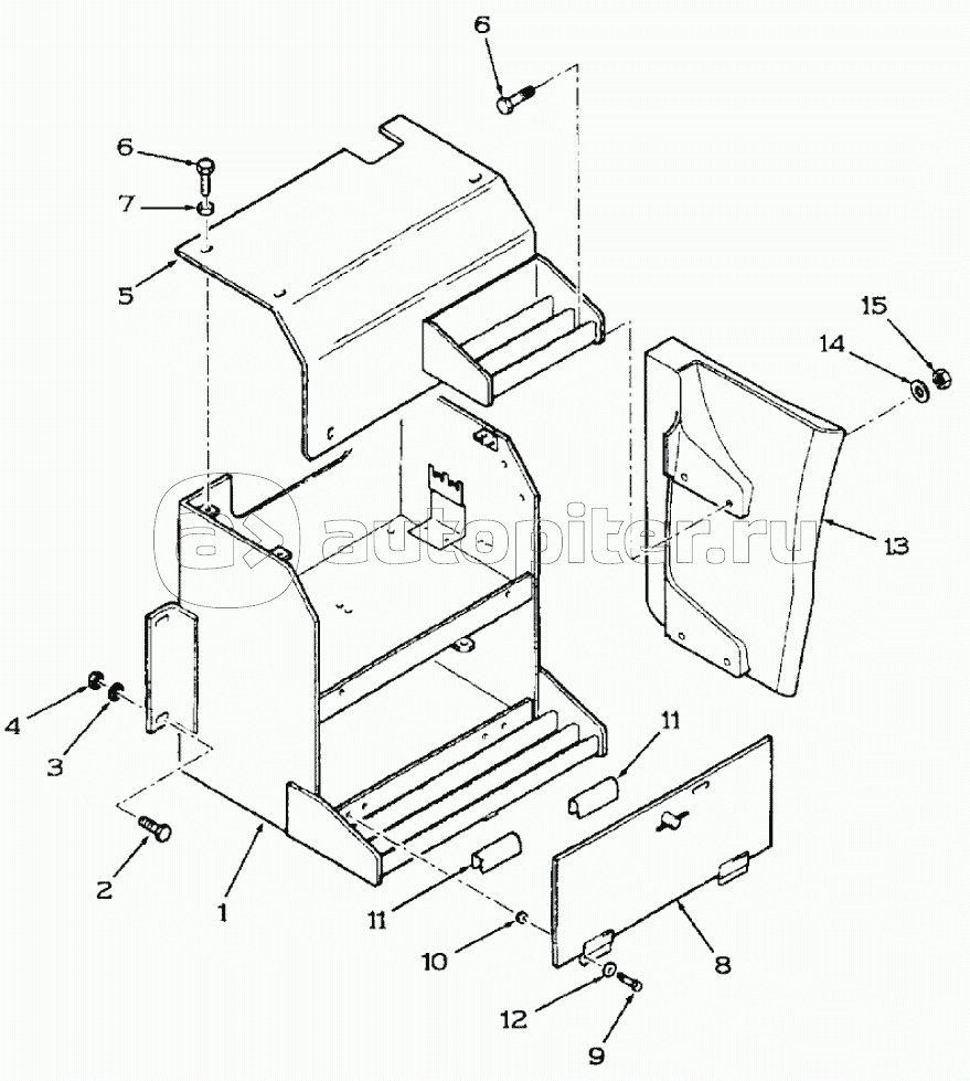 BATTERY BOX, 595SLE DBK0009001- 595LSP DBK0010001-