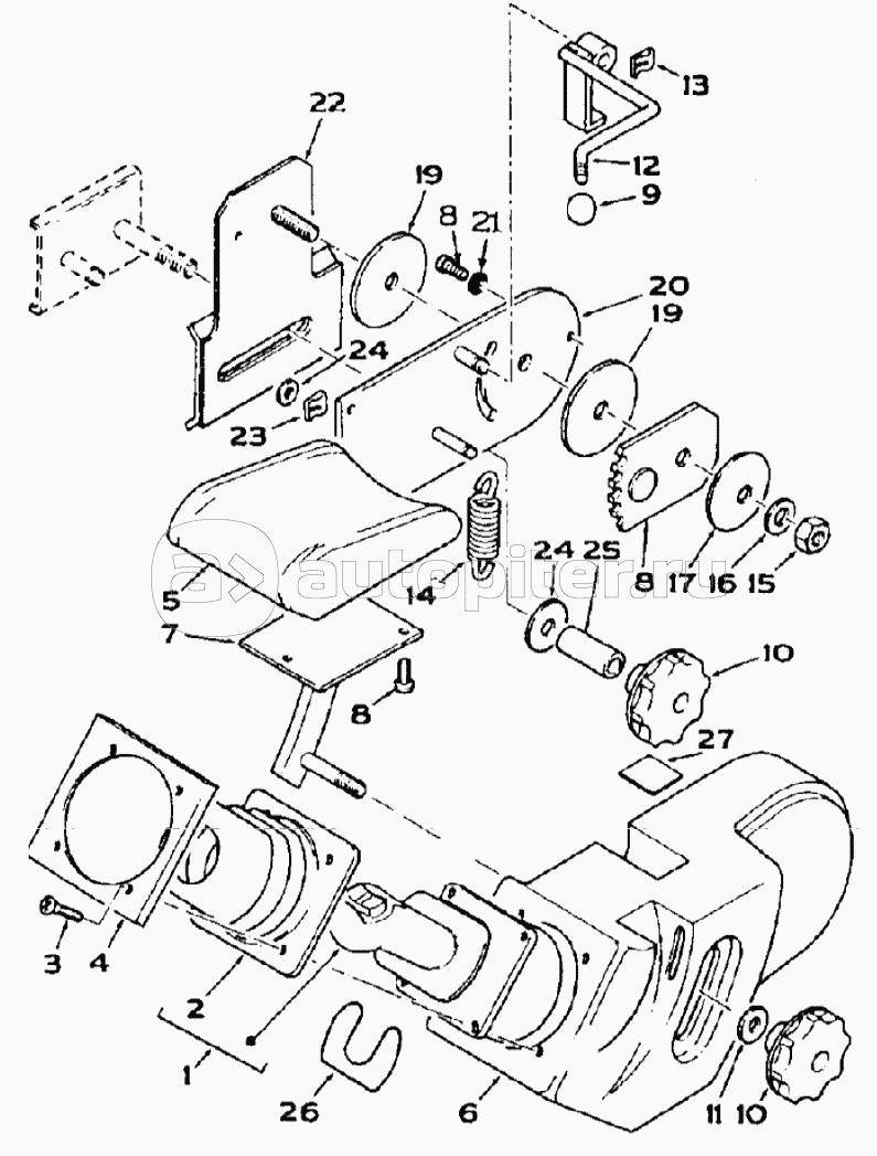 SEAT, HAND CONTROL VALVE, 595LSP DBK0010001-