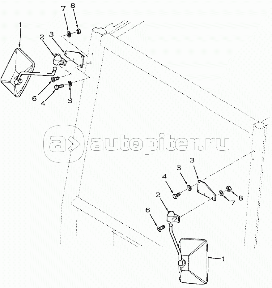 BACK VIEW MIRRORS, 595SLE DBK0009001- 595LSP DBK0010001-