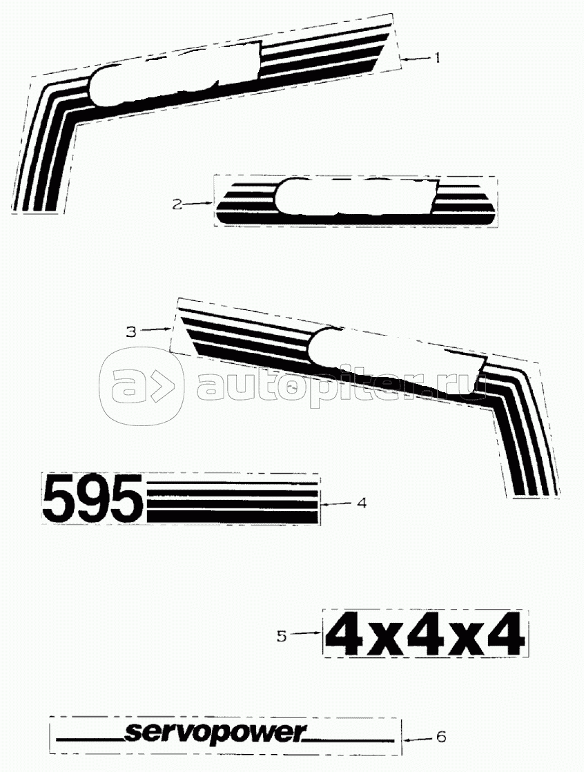 DECALS, 595SLE DBK0009001- 595LSP DBK0010001-
