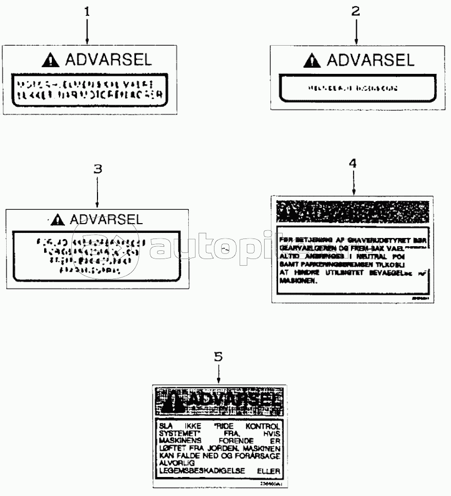 DECALS, DANISH, 595SLE DBK0009001- 595LSP DBK0010001-
