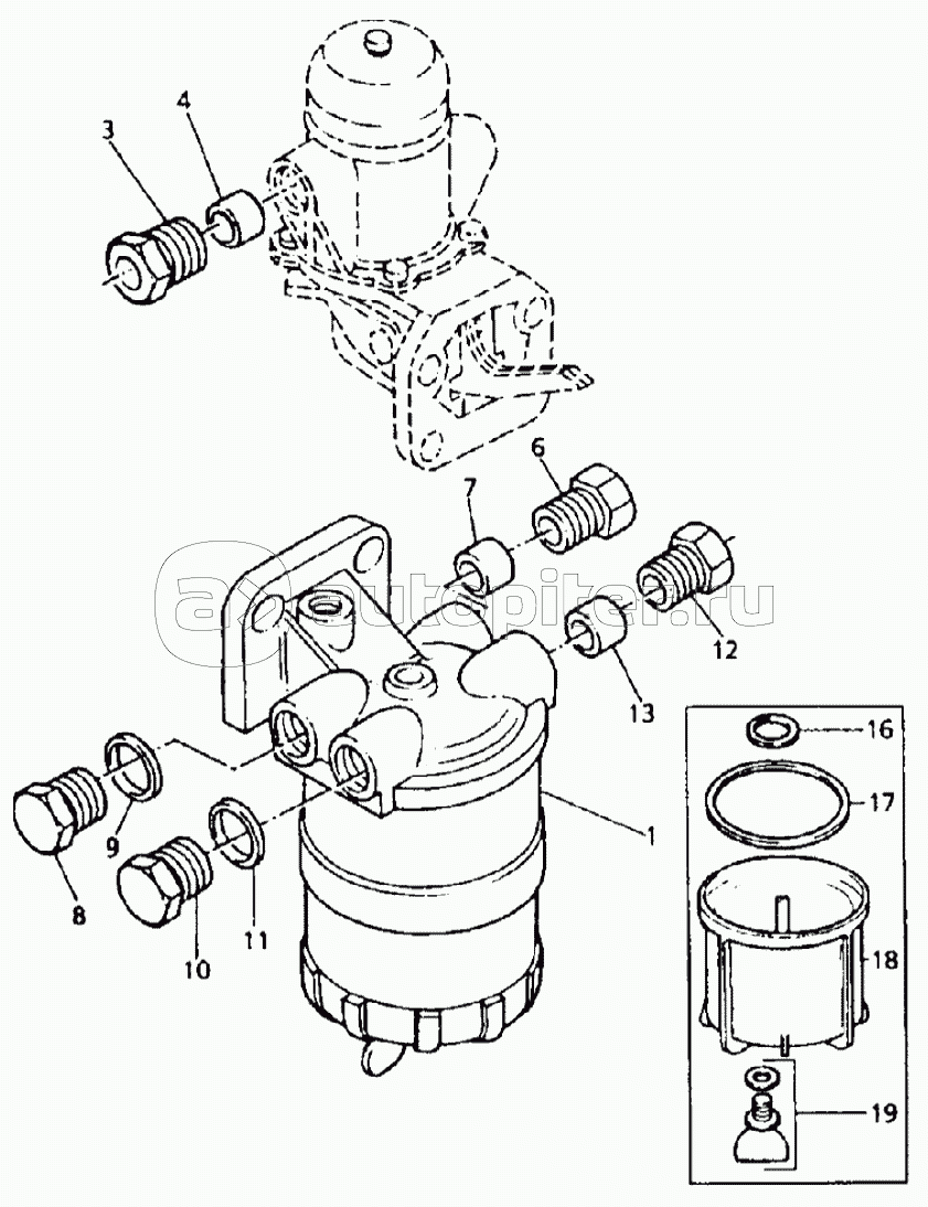 FUEL FILTER, 595SLE DBK0009001- 595LSP DBK0010001-