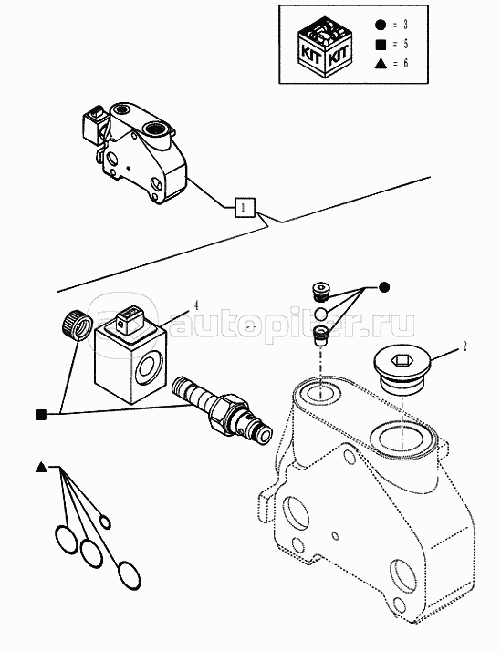 35.726.1305 BACKHOE CONTROL VALVE, 6, 7, 8 SPOOL, OUTLET SECTION (VAR.742332742334742336742341)