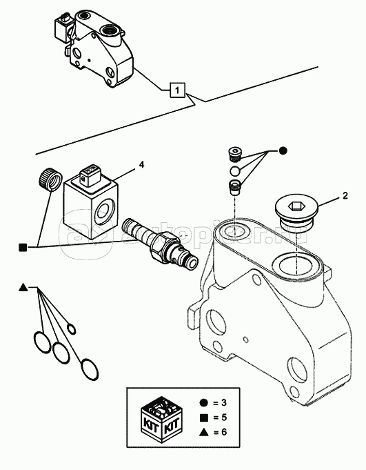 35.726.1306 BACKHOE CONTROL VALVE, 6, 7, 8 SPOOL, OUTLET SECTION (VAR.742332742334742336742341)