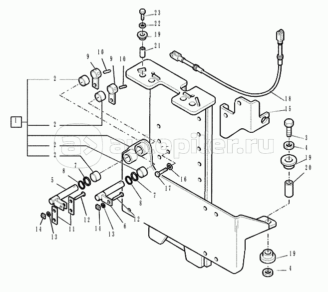 35.726.28 CONTROL VALVE SUPPORT SIDE SHIFT