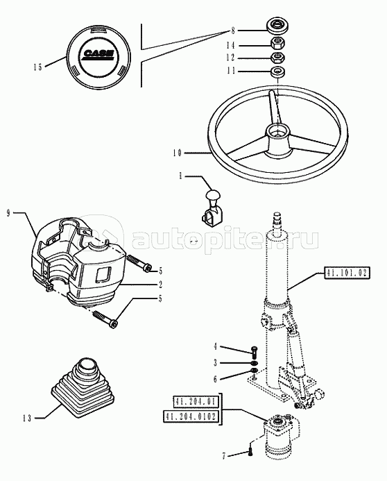 41.101.0102 STEERING COLUMN AND COVERING
