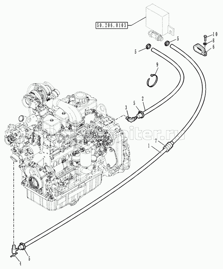 50.100.01 HEATER DELIVERY OR RETURN HOSES