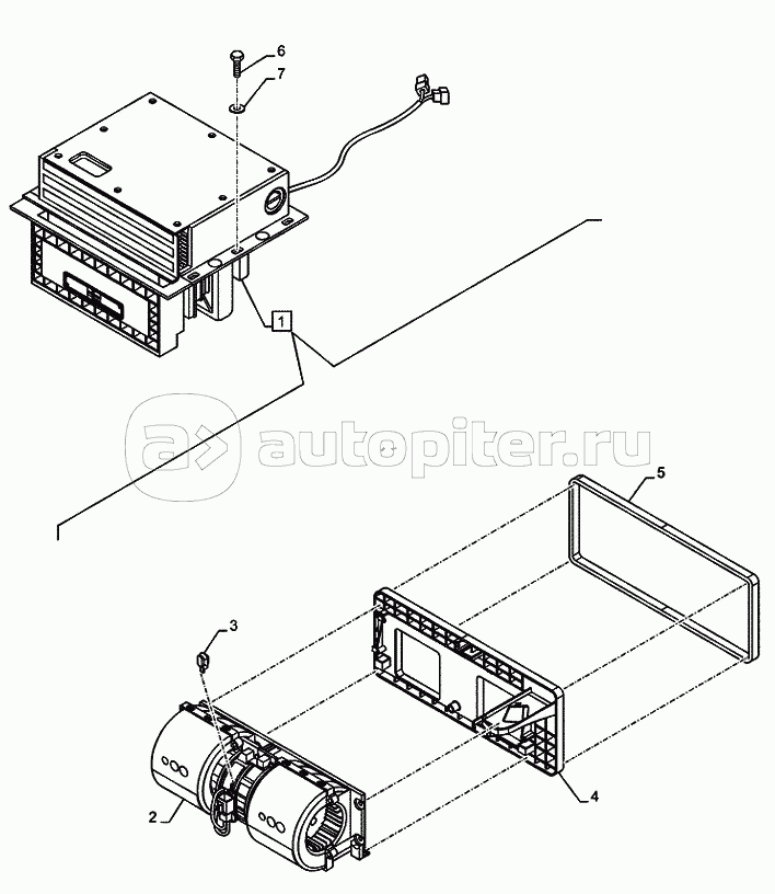 50.104.0202(01A) CAB, HEATER, COMPONENTS (VAR.742013) D7428