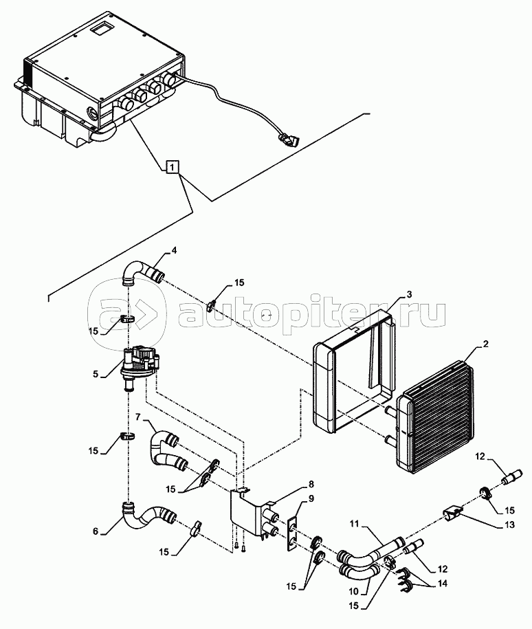 50.104.0203(01A) CAB, HEATER, COMPONENTS (VAR.742013) D742