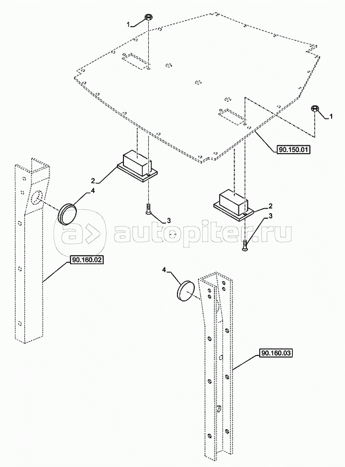 50.104.0206 CAB HEATING CAB AIR OUTLETS SYSTEM CAB (VAR.742013)