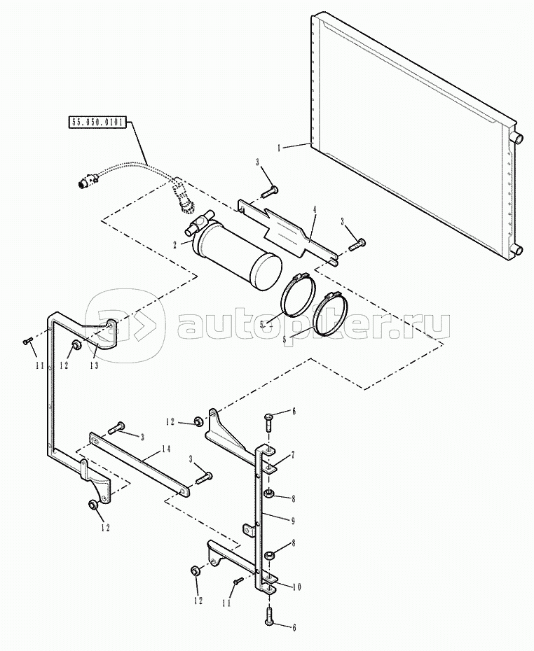 50.200.0404 VAR 741346 CAB AIR CONDITIONING (HOT/COLD) A/C UNIT CONDENSER