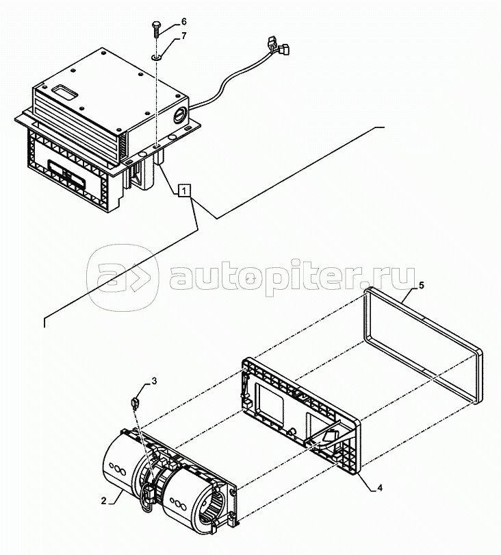 50.206.0102(01A) CAB AIR CONDITIONING, COMPONENTS (VAR.742014) D7428