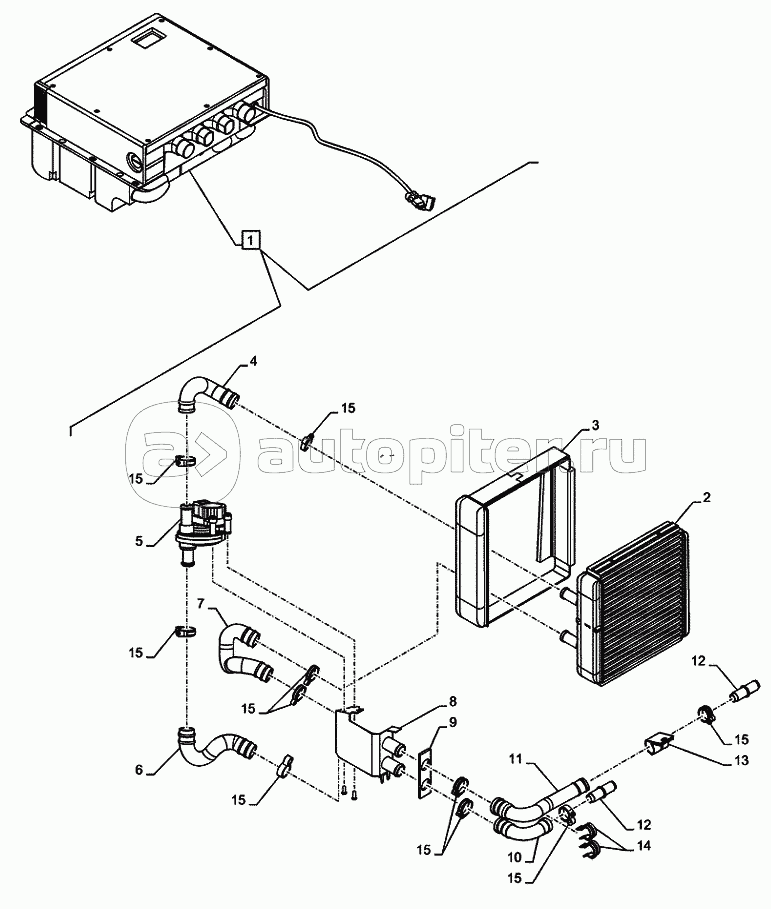 50.206.0103(01A) CAB AIR CONDITIONING, COMPONENTS (VAR.742014) D7428