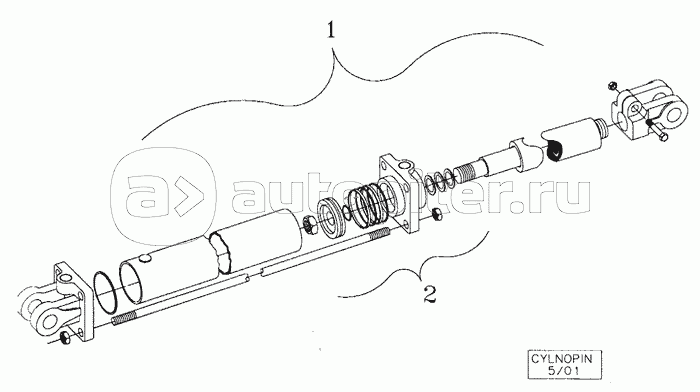 DISK DEPTH ADJUST RIGHT HAND CYLINDER ASSEMBLY 429582A1