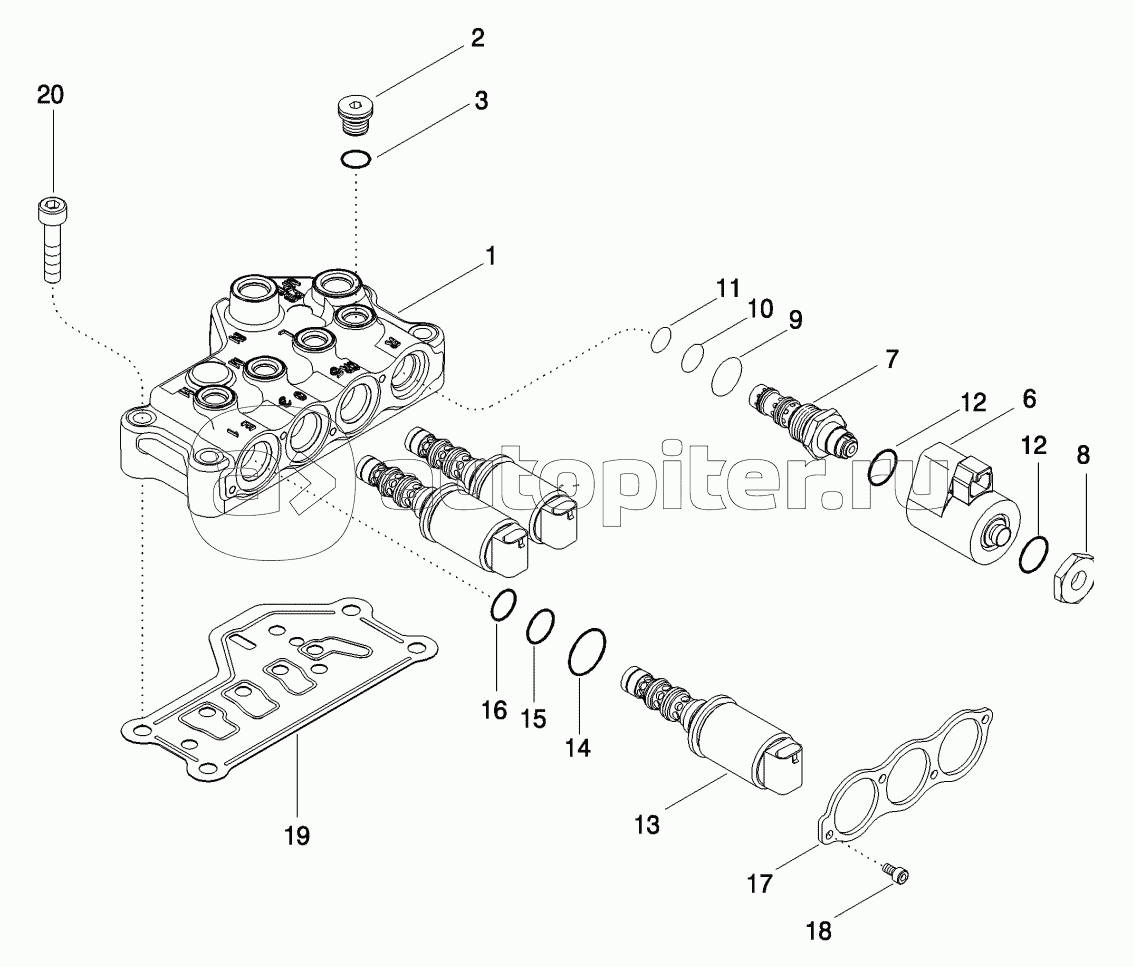 VALVE ASSEMBLY - TRANSMISSION CONTROL (450728A2)