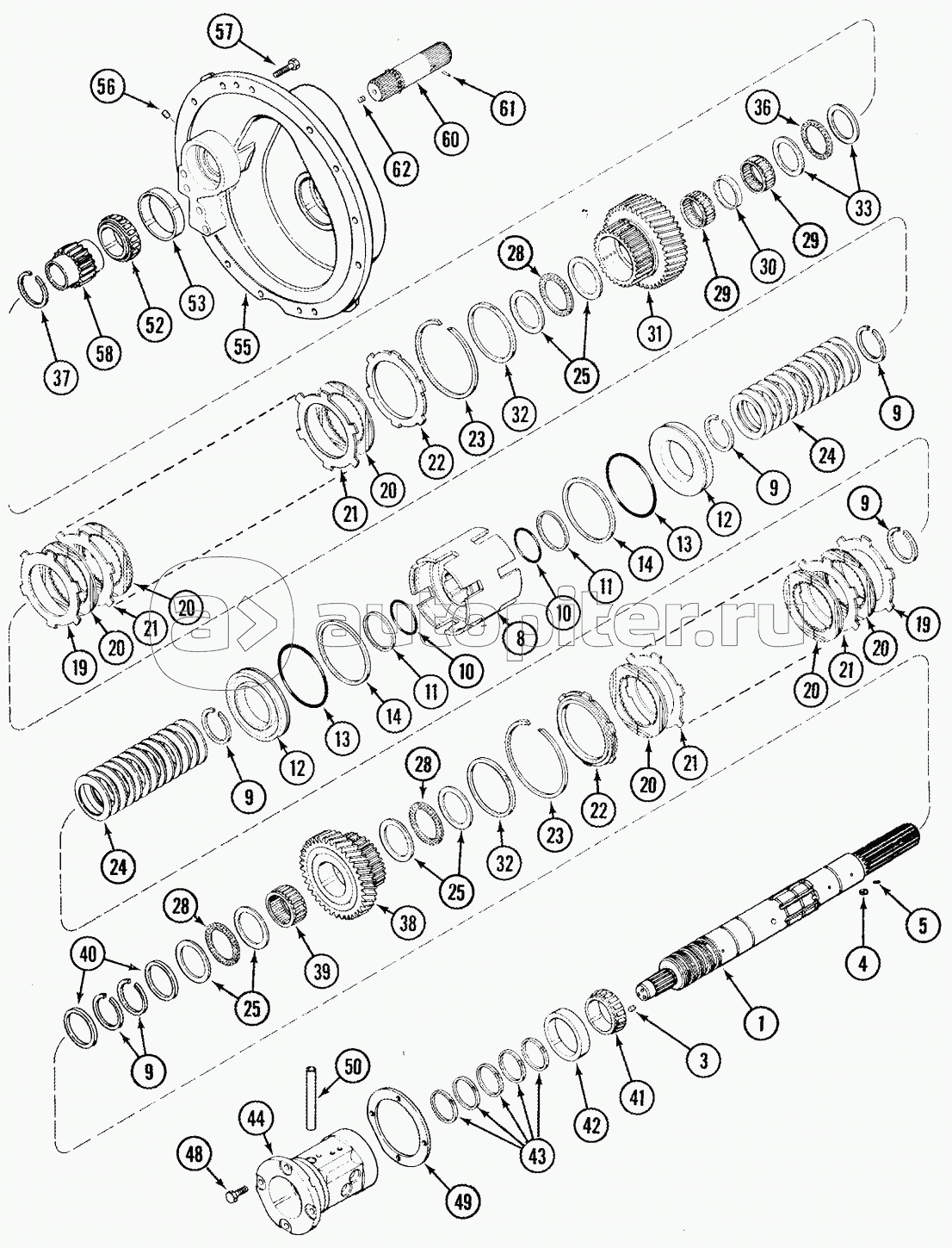 SPEED TRANSMISSION - INPUT SHAFT WITH CREEP SPEED
