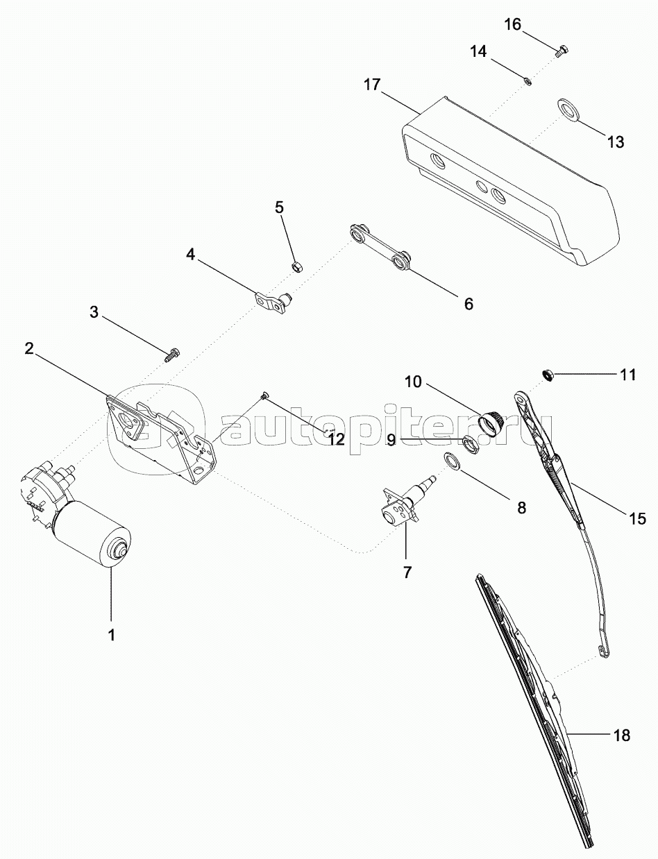WINDSHIELD WIPER ASSEMBLY - FRONT AND REAR