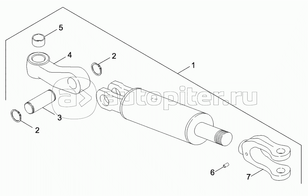 CYLINDER ASSEMBLY - HYDRAULIC LIFT LINK - HITCH, RIGHT HAND