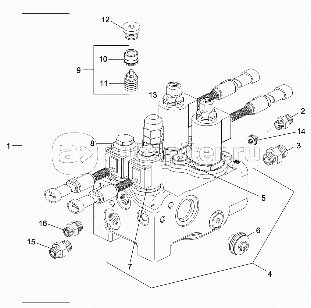 VALVE ASSY - SUSPENDED MFD AXLE, BSN JAZ135174