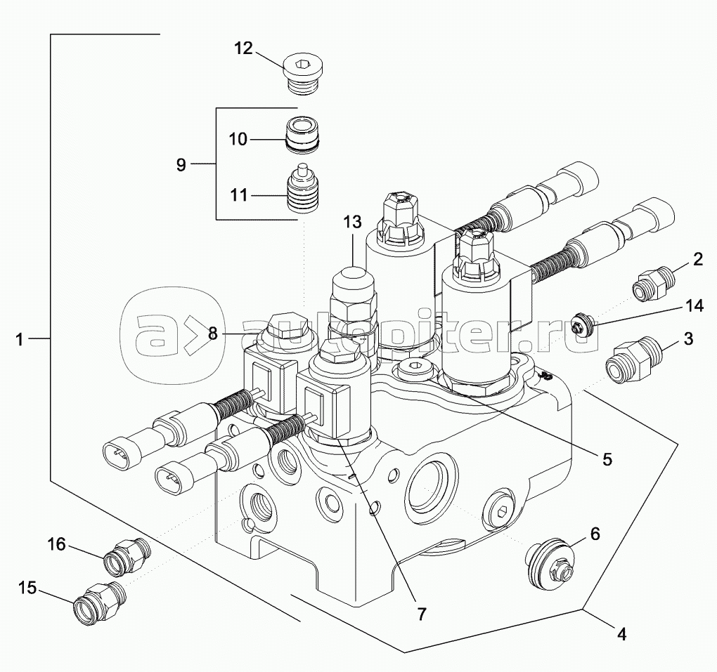 VALVE ASSY - SUSPENDED MFD AXLE, ASN JAZ135174