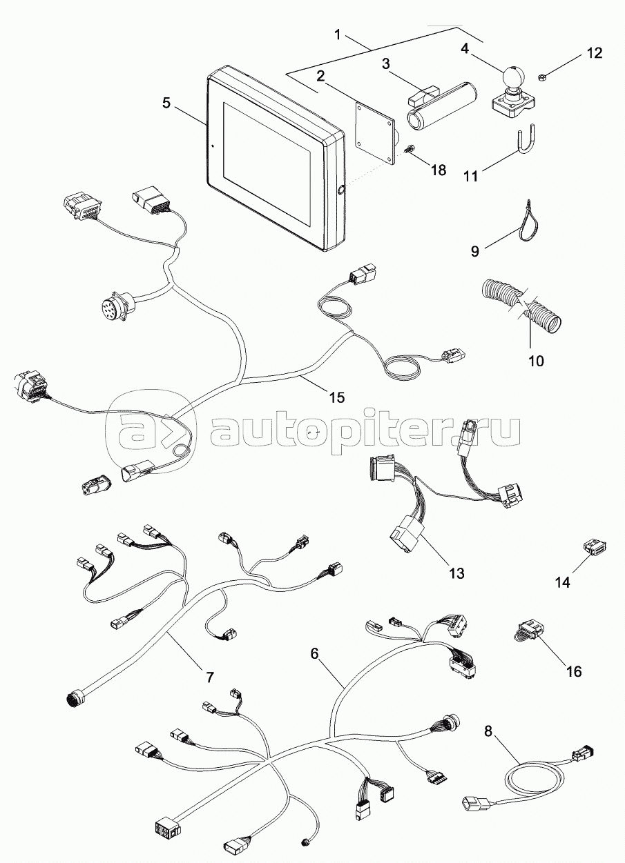 ACCUGUIDE - HARNESS AND MONITOR - BTW Z6RZ04001 AND Z7RZ01521