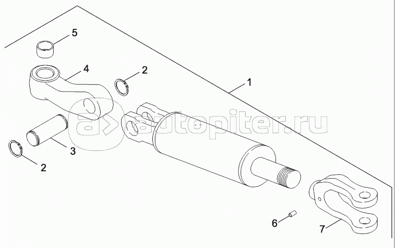 CYLINDER ASSEMBLY - HYDRAULIC LIFT LINK - HITCH, RIGHT HAND