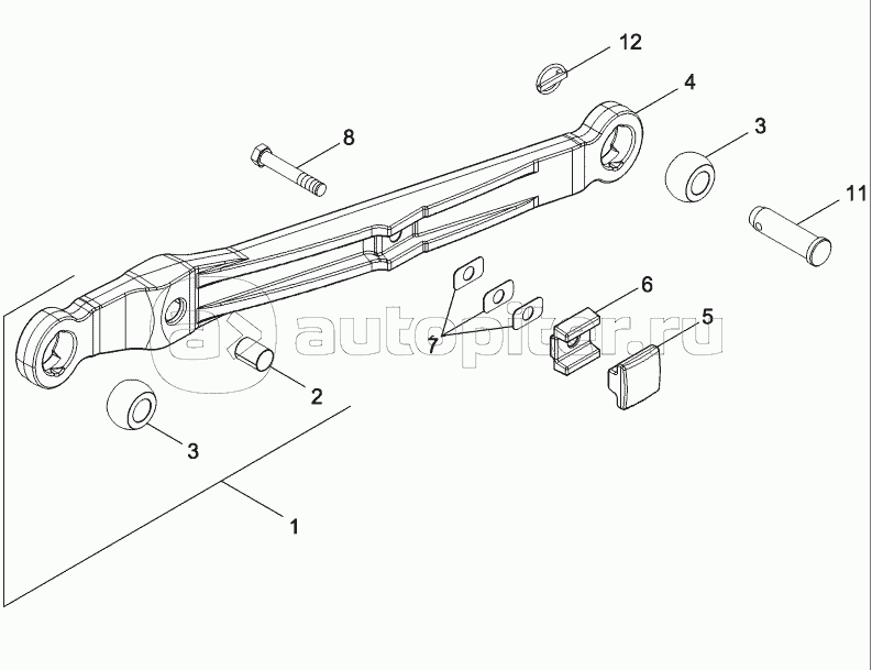 HITCH - LOWER LIFT LINKS - MX215, MX245, MX275, MX305, MAGNUM 215, 245, 275 AND 305
